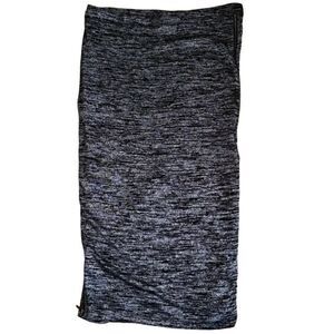 Express Women's Side Zipper Midi Bodycon Skirt in Heathered Grey Size Medium